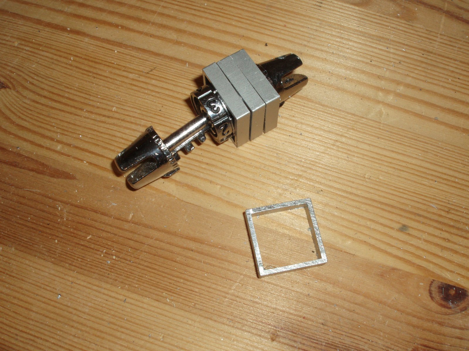 Progress: Square Profile Fitted Onto Lock